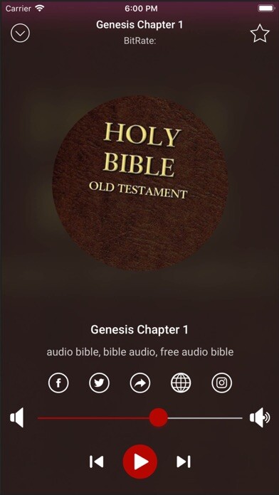 Emulate iPhone app Audio Bible - King James Bible using MyAndroid
