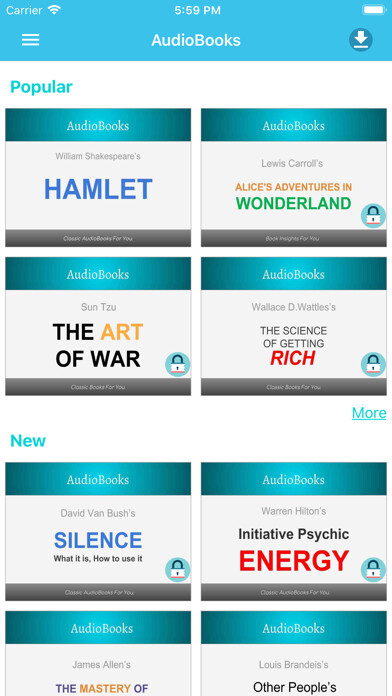 Emulate iPhone app AudioBooks: Best of AudioBooks using MyAndroid Emulate iPhone app AudioBooks: Best of AudioBooks using MyAndroid