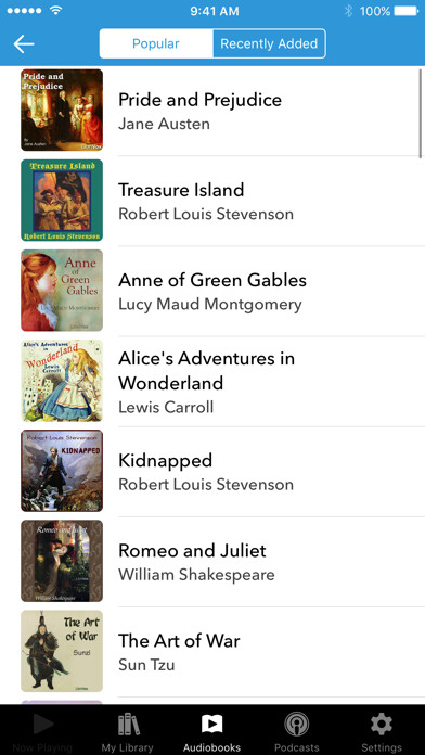 Emulate iPhone app Audiobooks using MyAndroid