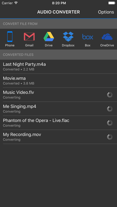 Emulate iPhone app Audio Converter by Cometdocs - Convert Audio Files using MyAndroid Emulate iPhone app Audio Converter by Cometdocs - Convert Audio Files using MyAndroid