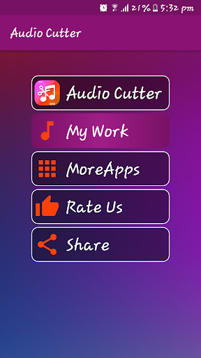 Run android online APK AudioCutter MP3 Ringtone Maker from MyAndroid or emulate AudioCutter MP3 Ringtone Maker using MyAndroid