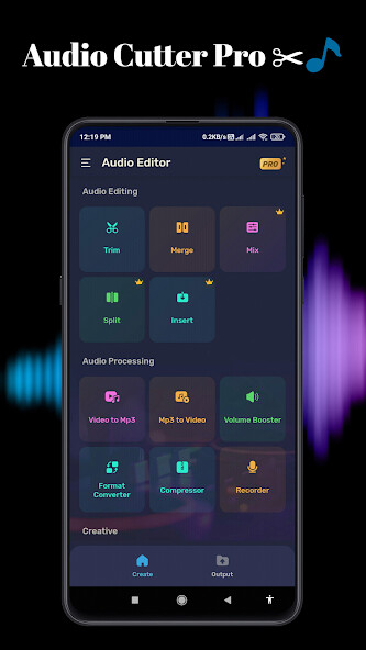 Run android online APK Audio Cutter Pro: Music Editor from MyAndroid or emulate Audio Cutter Pro: Music Editor using MyAndroid