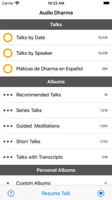 Emulate iPhone app Audio Dharma using MyAndroid