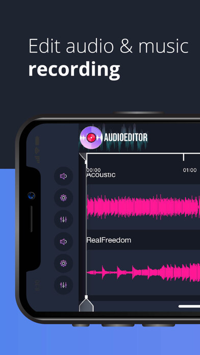 Emulate iPhone app Audio Editor: Recording Studio using MyAndroid