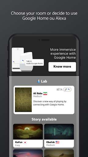 Run android online APK Audio Escape Room escape & discover unique places from MyAndroid or emulate Audio Escape Room escape & discover unique places using MyAndroid