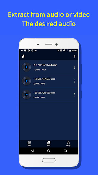 Run android online APK Audio Extractor-converter mp3 from MyAndroid or emulate Audio Extractor-converter mp3 using MyAndroid