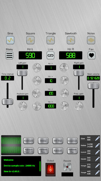 Run android online APK Audio Frequency Signal Generator from MyAndroid or emulate Audio Frequency Signal Generator using MyAndroid