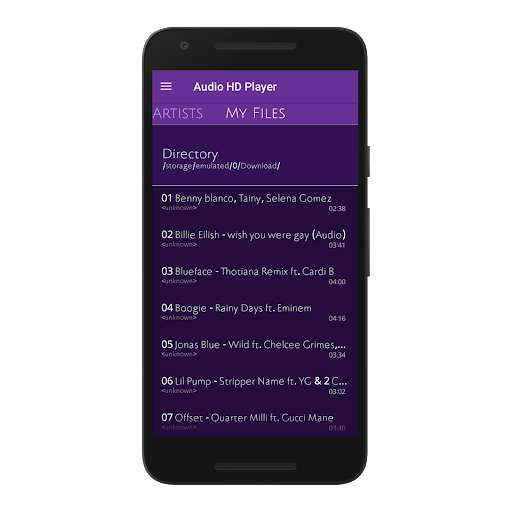 Emulate Audio HD Player - Music Player from MyAndroid or run Audio HD Player - Music Player using MyAndroid