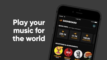 Emulate iPhone app Audiomack Creator-Upload Music using MyAndroid