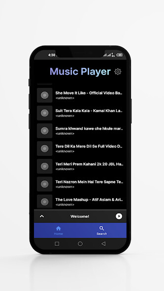 Emulate Audio  Music Player from MyAndroid or run Audio  Music Player using MyAndroid