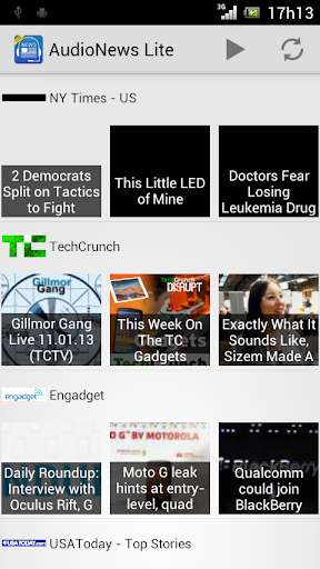Emulate Android APK Audio News Lite:handseye free