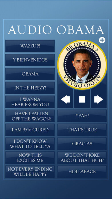 Emulate iPhone app Audio Obama - soundboard using MyAndroid
