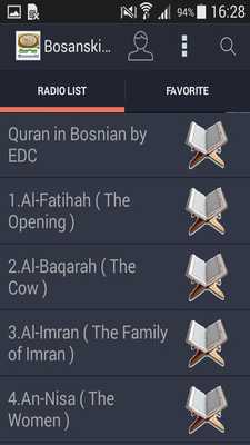 Emulate Android APK Audio Quran bosanski - Mp3