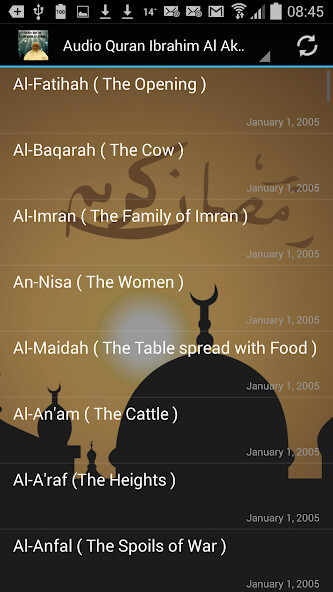 Emulate Android APK Audio Quran Ibrahim Al Akhdar