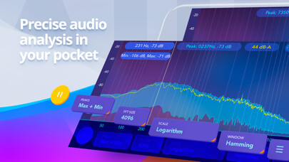 Emulate iPhone app Audio spectrum analyzer EQ Rta using MyAndroid Emulate iPhone app Audio spectrum analyzer EQ Rta using MyAndroid