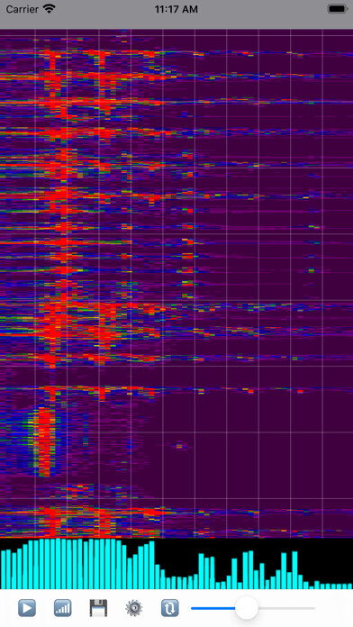 Emulate iPhone app Audio Spectrum Viewer using MyAndroid Emulate iPhone app Audio Spectrum Viewer using MyAndroid