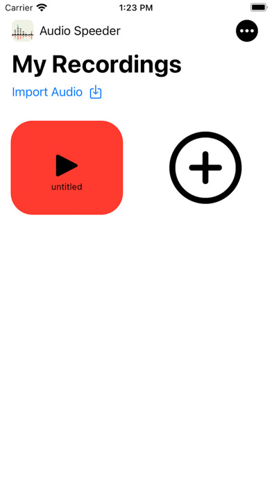 Emulate iPhone app Audio Speeder using MyAndroid