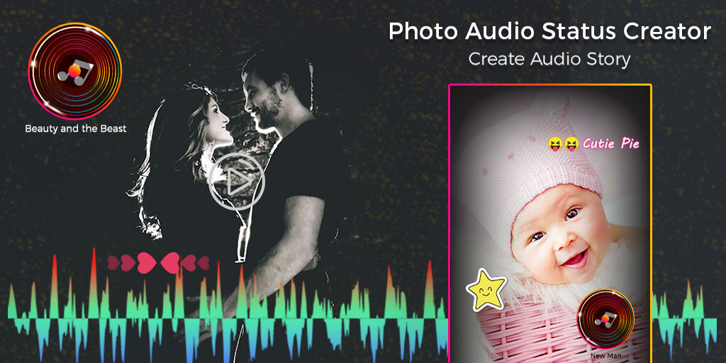 Run android online APK Audio Status Creator - Photo  Audio Status Maker from MyAndroid or emulate Audio Status Creator - Photo  Audio Status Maker using MyAndroid