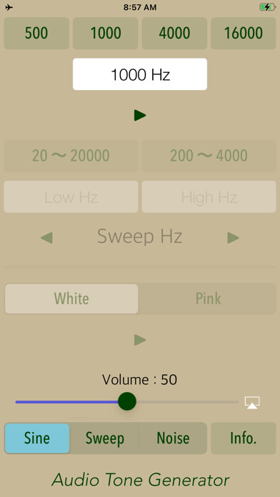 Emulate iPhone app Audio Tone Generator Lite using MyAndroid Emulate iPhone app Audio Tone Generator Lite using MyAndroid
