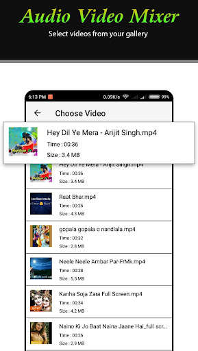 Run android online APK Audio Video Mixer - Add Audio to Video from MyAndroid or emulate Audio Video Mixer - Add Audio to Video using MyAndroid