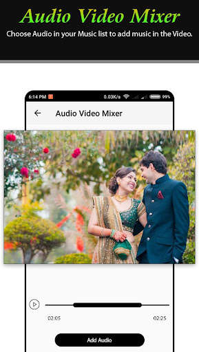 Emulate Audio Video Mixer - Add Audio to Video from MyAndroid or run Audio Video Mixer - Add Audio to Video using MyAndroid