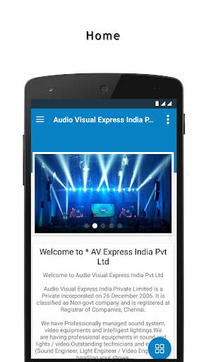 Run android online APK Audio Visual Express from MyAndroid or emulate Audio Visual Express using MyAndroid