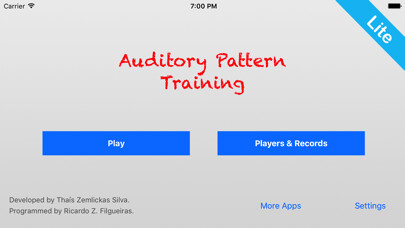 Emulate iPhone app Auditory Pattern Training Lite using MyAndroid Emulate iPhone app Auditory Pattern Training Lite using MyAndroid