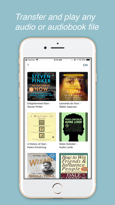 Emulate iPhone app Audo the audio book player using MyAndroid
