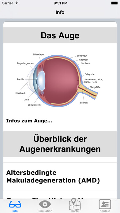 Emulate iPhone app Augenvorsorge: Schau auf dich! using MyAndroid Emulate iPhone app Augenvorsorge: Schau auf dich! using MyAndroid