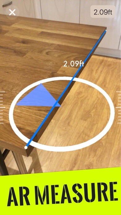 Emulate iPhone app Augmented Reality Tape Measure using MyAndroid