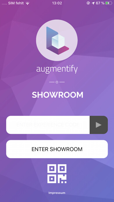 Emulate iPhone app augmentify Showroom using MyAndroid