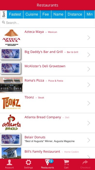 Emulate iPhone app AugustaTakeOut using MyAndroid Emulate iPhone app AugustaTakeOut using MyAndroid