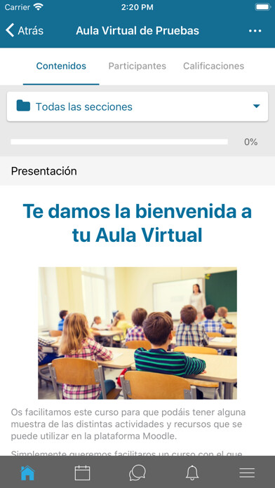 Emulate iPhone app Aula Educacyl using MyAndroid Emulate iPhone app Aula Educacyl using MyAndroid