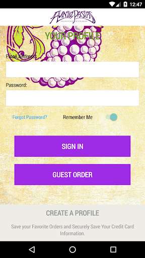 Run android online APK Auntie Pastas from MyAndroid or emulate Auntie Pastas using MyAndroid