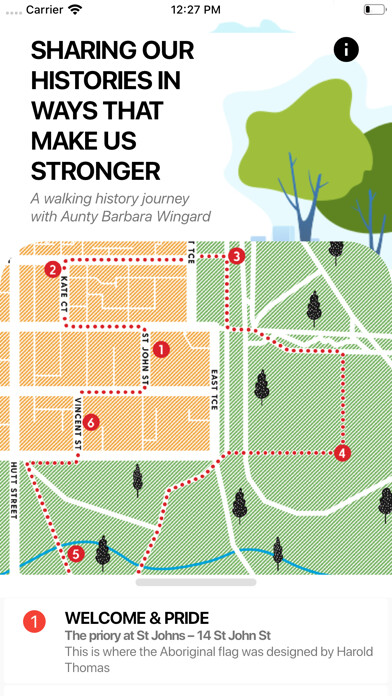 Emulate iPhone app Aunty Barb Walk using MyAndroid