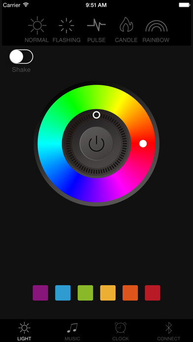 Emulate iPhone app Aurabulb using MyAndroid Emulate iPhone app Aurabulb using MyAndroid