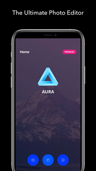 Emulate iPhone app AURA - Camera Photo Editor using MyAndroid