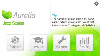 Emulate iPhone app Auralia Jazz Scales using MyAndroid