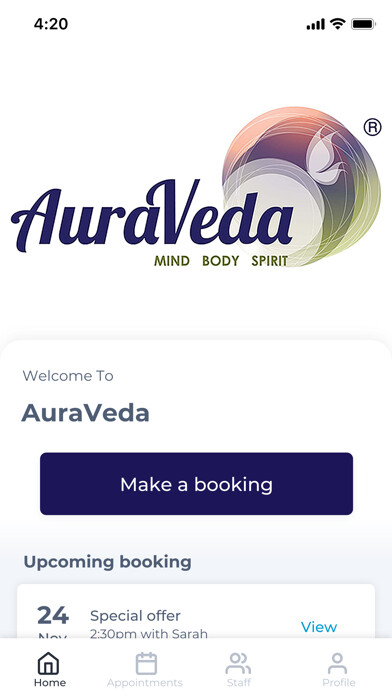 Emulate iPhone app AuraVeda using MyAndroid