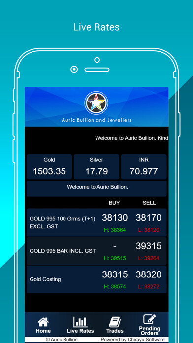 Emulate iPhone app Auric Bullion Spot using MyAndroid Emulate iPhone app Auric Bullion Spot using MyAndroid