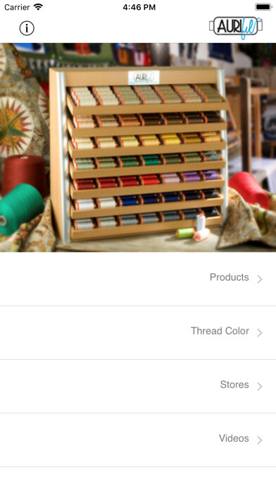 Emulate iPhone app Aurifil using MyAndroid