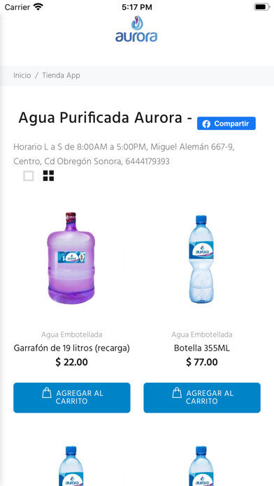 Emulate iPhone app Aurora - Agua Purificada using MyAndroid Emulate iPhone app Aurora - Agua Purificada using MyAndroid