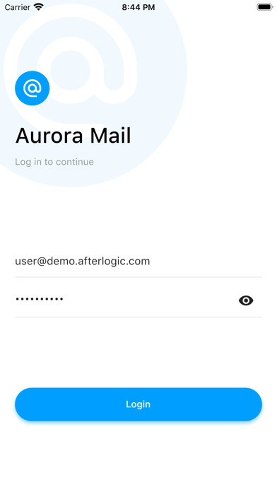 Emulate iPhone app Aurora Mail using MyAndroid
