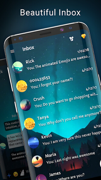 Run android online APK Aurora messenger theme from MyAndroid or emulate Aurora messenger theme using MyAndroid
