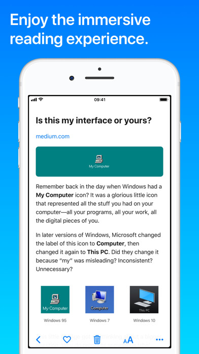 Emulate iPhone app Aurora Reader using MyAndroid