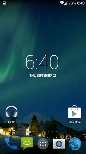 Emulate Android APK Aurora. Video Wallpaper