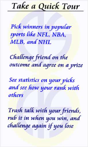 Run android online APK Ausome Sports Pick & Challenge from MyAndroid or emulate Ausome Sports Pick & Challenge using MyAndroid