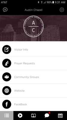 Emulate Android APK Austin Chapel