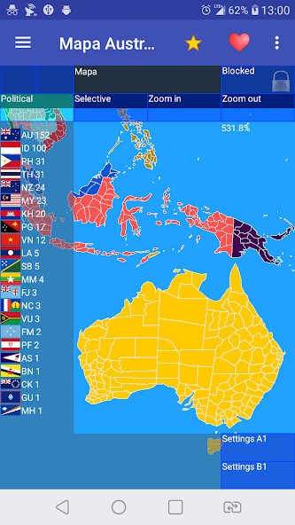 Run android online APK Australia and Oceania map from MyAndroid or emulate Australia and Oceania map using MyAndroid Run android online APK Australia and Oceania map from MyAndroid or emulate Australia and Oceania map using MyAndroid