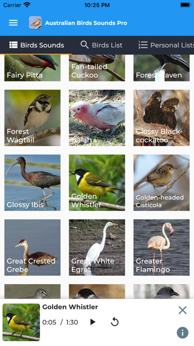 Emulate iPhone app Australian Birds Sounds Pro using MyAndroid Emulate iPhone app Australian Birds Sounds Pro using MyAndroid